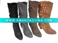 ladies thigh high boots with buckle