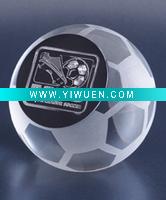 Wholesale sandblasting crystal basketball MH-J0256