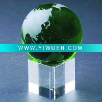 Wholesale green crystal ball MH-Q0117