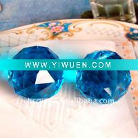 Wholesale Aqua Crystal Facted Ball
