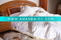 Wholesale 100% white cotton hotel bed cover