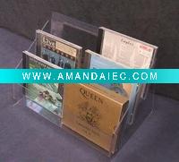 Wholesale Clear acrylic CD disk holder ,documents holder, acrylic stand