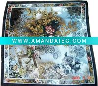 Wholesale screen printed square scarf