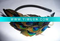 Wholesale Fashion Peacock Feather Hair Headband