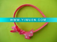 Wholesale polka dot handmade hair band,headband-pink