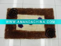 Wholesale anti-slip 100%polyester fashion door mat