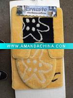 Wholesale 3 set acrylic bath mat