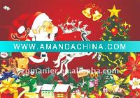Wholesale Polyester printed Chrismas mat