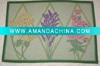 Wholesale jacquard rug door mat floor mat polyester and cotton door mat home textile