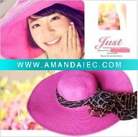 Wholesale 2011 fashion folding straw beach hat