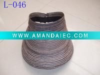 Wholesale visor hat, pp braid hat