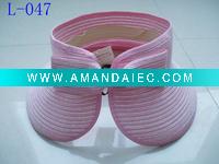 Wholesale visor hat, pp hat