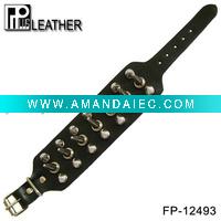 Wholesale Leather bracelet with bullets
