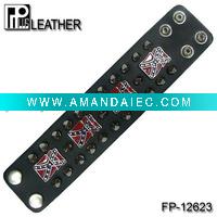 Wholesale Flag leather bracelet with bullets