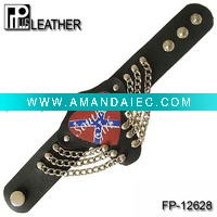 Wholesale Love leather bracelet with chains