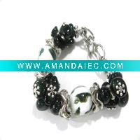 Wholesale Glass elastic bracelet