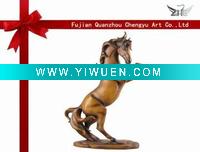 Wholesale Wood-like horse ZH 3355 / horse ornament