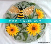 Wholesale Polyresin garden bee with flower stepping