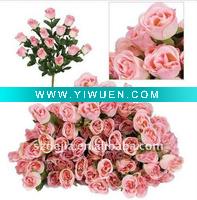 Wholesale Artificial flower bouquet- rosebuds for wedding decoration
