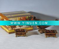 Wholesale ANTIQUE CERAMIC SET OF THREE DECORATION