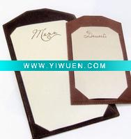Wholesale factory directly leather menu cover