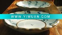 Wholesale Painted Pottery Plate (plum Blossom Pattern)