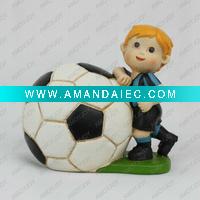 Wholesale Polyresin football money saving box