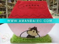 Wholesale plush saving bank coin bank money box