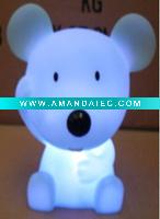 Wholesale Animal shaped-Mice Money Box/7 color chaning LED /Gift for wedding
