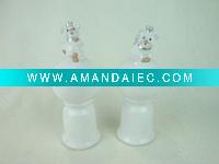 Wholesale ceramic white glaze water animal flying pig money box