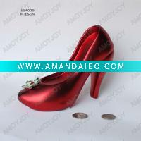 Wholesale Ceramic lady high-heeled shoe money box