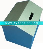 Wholesale sliver house shape money musical money box