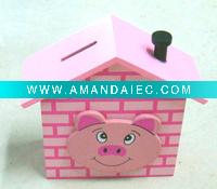 Wholesale Pig-Wooden Money box