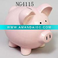 Wholesale ceramic money box piggy bank