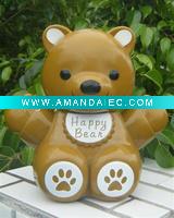 Wholesale BEAR SHAPE MONEY POT 4ASST.