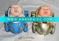 Wholesale polyresin pig saving box,resin money bank