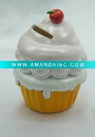 Wholesale money bank(Polyresin cake money bank)