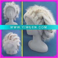 Wholesale winter fox fur leather hat RQ-F69