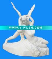 Wholesale white marble nude statue (angel+girl)