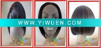 Wholesale 100% Human hair Lace front wig #1B BF-148A