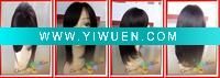 Wholesale 100% Human hair Lace front wig #1B BF-1004