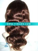 Wholesale Fashion loose curl human hair full lace wigs accept Paypal
