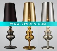 Wholesale modern silver metal +fabric desk lamp AT7121-1