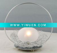 Wholesale 2011 Silver Table Lamp with handwork glass(desk lamp)