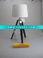 Wholesale Artistic KI-wooden table, with white linen shade, tabe&desk luminaire