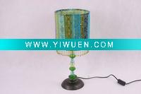 Wholesale green fabric table lamp