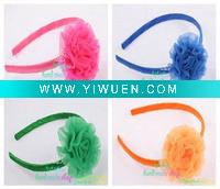 Wedding colorful flower hair band/barrettes/hoops add one flower (14 colours to choose from)
