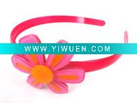 plastic flower head band