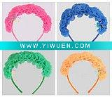 Wedding/Party goody hair band/barrettes/hoops add 5 flowers(14 colours to choose from)