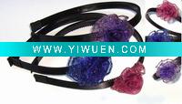 chiffon flower head band